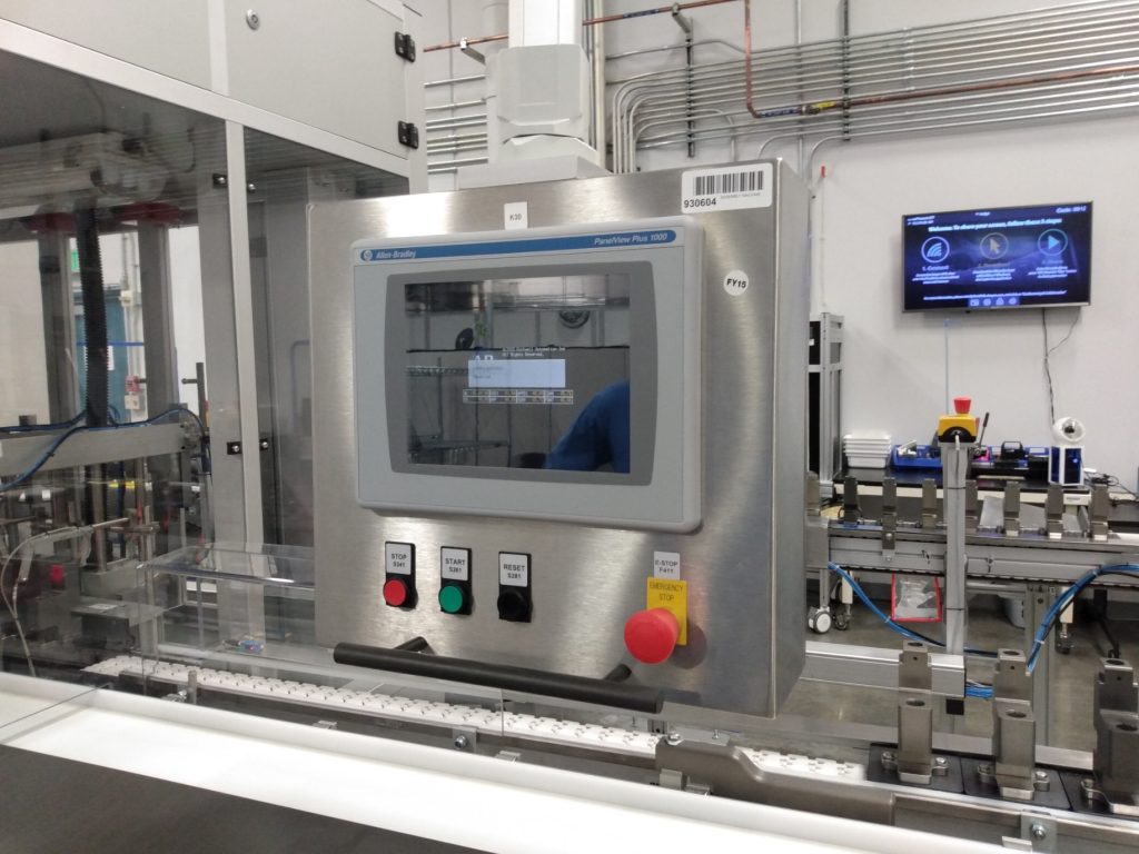 Legacy Allen-Bradley PanelView HMI installed on GMP manufacturing equipment